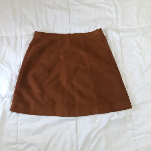 NWT Hollister Brown Button Skirt Junior Size 1 - Picture 4 of 5